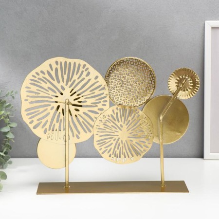 Souvenir Metal with a mirror "Space flowers" 27.5x37x9 cm-2