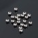 Crimp (clamping bead), 4 mm (set 20 pcs.), Silver color