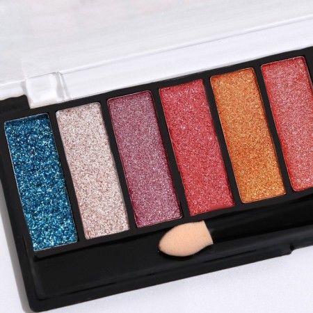 Palette of eyelid shadows with shimmer 12 colors-3