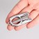 Scissors manicure, straight, folding, 9 cm, silver color