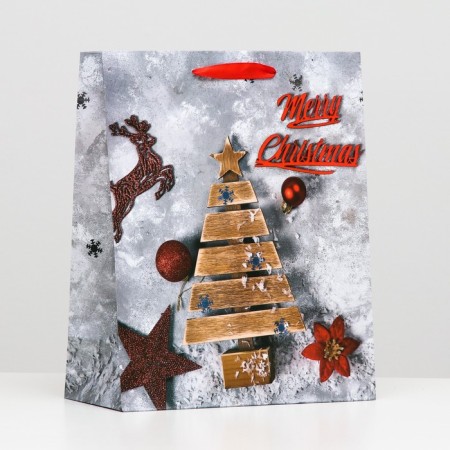Laminated packet "Wooden Christmas tree" 26 x 32 x 12