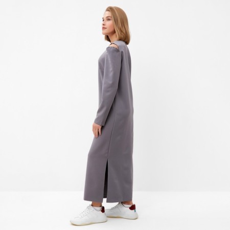 Women's dress Minaku: Casual Collection Graphite Color, Rr. 46-5