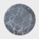Set of table "marble", 7 objects: plate d = 30 cm - 1 pc, d = 21.5 cm - 6 pcs, black color is black