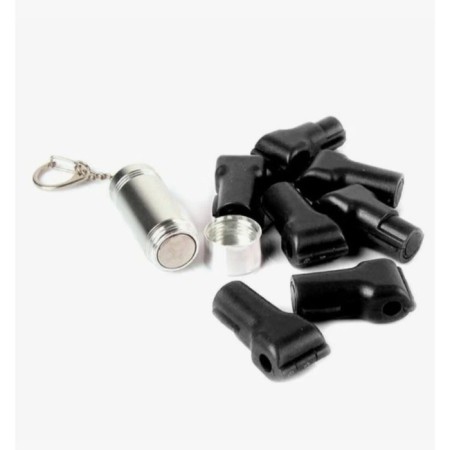 STOP Lock 4 × 2 × 1.5 cm sensor, D holes 4 mm, black color-3