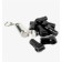 STOP Lock 4 × 2 × 1.5 cm sensor, D holes 4 mm, black color