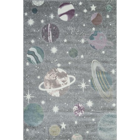 Rectangular carpet Merinos Sofit, size 80x150 cm, Gray color