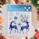 Stickers on the windows "New Year" pair of deer, 38x30 cm