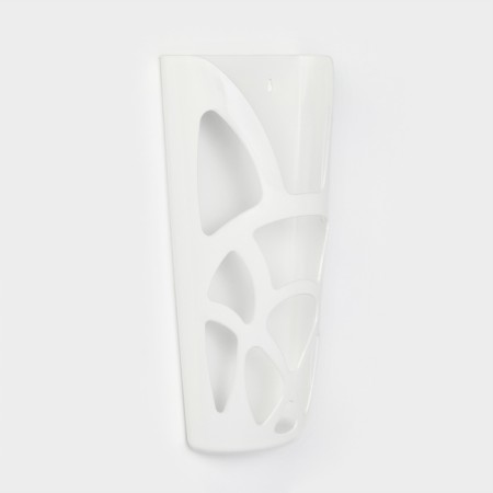 Basket for bags, 18 × 9 × 35 cm, white color