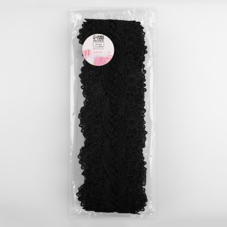 Hypure lace, 80 mm × 9 ± 0.5 m, black color-2