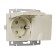 The w1172203 groove is double moisture protection, with grounding, with protective lids and curtains, ivory