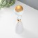 Summary Metal for 1 candle "White lagoon" d = 5 cm gold 10x10x41 cm