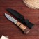 Hunting knife "Gunnar" 22cm, blade 112mm/2.8 mm, with a pattern