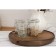 Glass jar for spices with a boiler lock of the square "Square", 110 ml, 5.5 × 8 cm