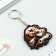 Key keychain wooden "Virgin", 4.5 x 6 cm