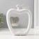 Souvenir Ceramics "Abstraction. Apples" White with silver 17x5x20.5 cm