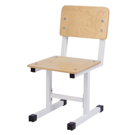 Chair Polini Kids City S "Pupil", 3 group, white color/oak pastel