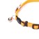 Koshachi collar "bow" with rhinestones, 30 x 1 cm, orange