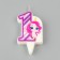 Candle in the Cake "Unicorn", number 1, purple, 6.5 cm