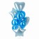 Set of balls "festive" foil, latex, blue color, 10 pcs.