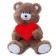 Soft toy "Bear", 35 cm, mix
