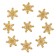 Decor "Snowflakes", set 9 pcs., Color gold