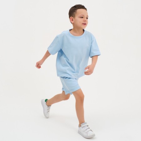 Kit for children (T-shirt, shorts) KAFTAN "BASIC Line" Size 34 (122-128), Blue color-8
