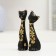 Figure "Love Cats" set 2pcs Black 4x4x11cm