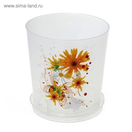 Pot for orchids with a pallet, 1.8 l, color mix-8