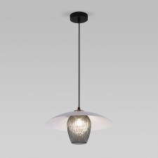 Suspension lamp Eurosvet Kamari 50259/1, G9, 1x25W, 350x350 mm, black color, smoky