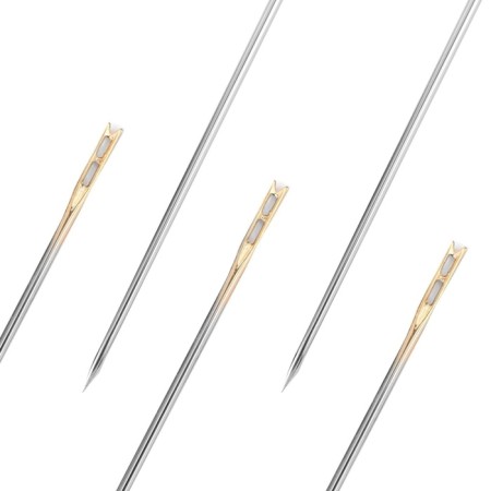 Sewing needles, d = 0.9 mm, 3.6 - 4.2 cm, with a golden ear, self -sovereign, 12 pcs-1