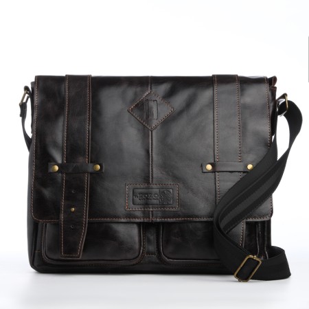 Male bag, xl zolo, dark brown color