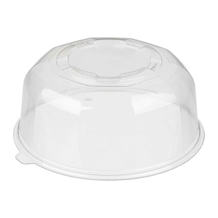 The cover to the T-018KN container, round, transparent, size 18 x 18 x 8.6 cm, volume 800 ml
