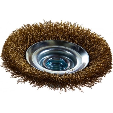 Brush for Ushm bison 35267-100_z02, "plate", twisted, brass, steel, 0.3 mm-1