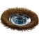 Brush for Ushm bison 35267-100_z02, "plate", twisted, brass, steel, 0.3 mm