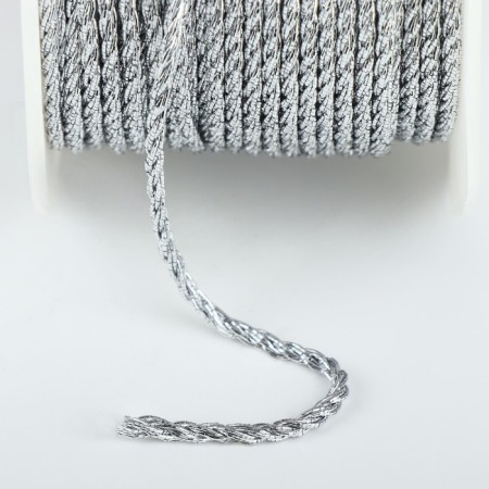 Thread for weaving, d = 2 mm, 15 ± 1 m, silver color-2