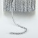 Thread for weaving, d = 2 mm, 15 ± 1 m, silver color