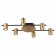Ceiling lamp ST LUCE. SL1207.402.06. Veroli. 6x7 W, GU10, 73x47x11 cm, black color