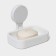 Soap dish on Velcro Dalyana, 12 × 14 × 10 cm, white color
