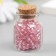 Round beads 6/0 in the bottle "Pink" transparent-color 20 g