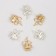 Brooch "Assorted" flowers with a bow, color mix (indivisible packing 12 pcs., Price per pcs.)