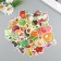 Plastic stickers "Fruit" set 60 pcs 10x12 cm
