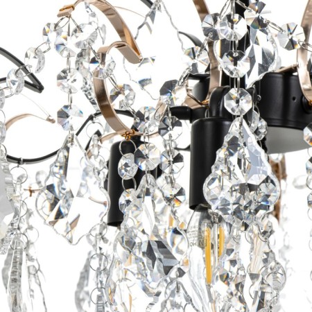 Chandelier "Dalila" 5he14 40W Black gold 40x40x39cm Bayerlux-6