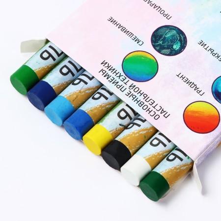 Set for drawing oil pastel "Inspirational mountains", 8 colors, a set for creativity-4