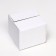 The box is folding, white, 15 x 15 x 12 cm