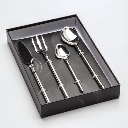 A set of cutlery of stainless steel Magistro Ocean, 4 objects, silver color-2