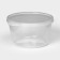 Container of food shade, 500 ml, d = 11.5 cm, h = 7 cm, round, transparent