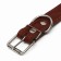Collar combined leather/tarpaulin, dimensionless, 70 x 3.5 cm, Osh 25-60 cm, brown