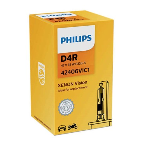 Xenon lamp Philips Vision D4R, 4400K, 35 W, 42406VIC1-1