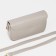 Lightning bag bag, external pocket, long belt, beige color