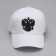 Men's cap "Coat of arms", white color, rr 56